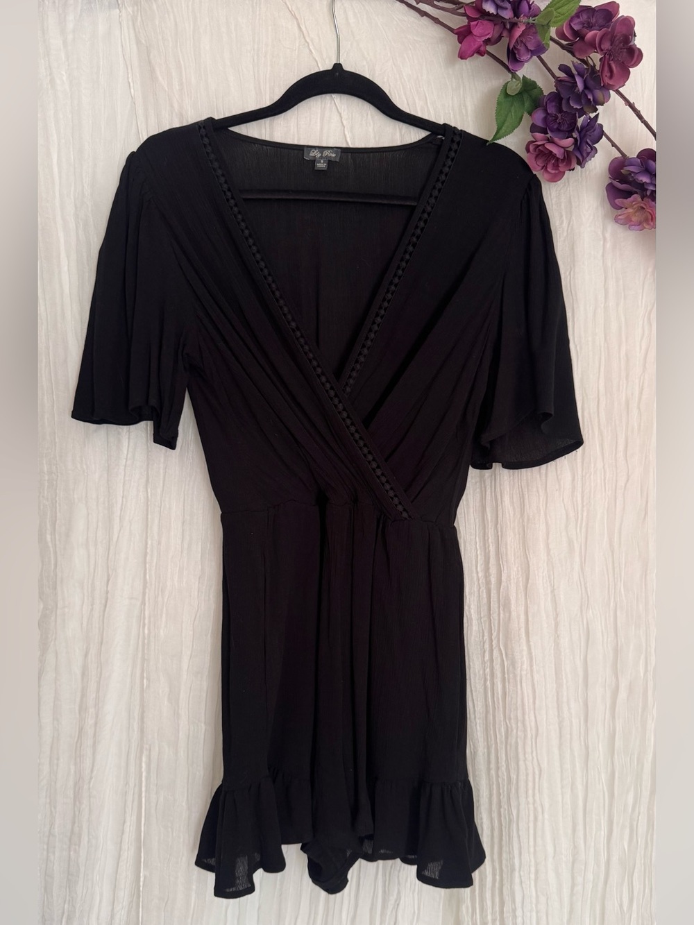 Lily Rose Dark Brown Ribbed Top